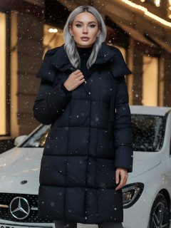 Купить пальто утепленное женское оптом от производителя зимнее недорого в Омске 7700Ch