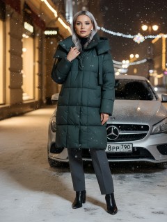 Купить пальто утепленное женское оптом от производителя зимнее недорого в Омске 7700TC