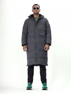 Купить удлиненную куртку молодежную зимнюю  оптом от производителя недорого в Москве 7708TC