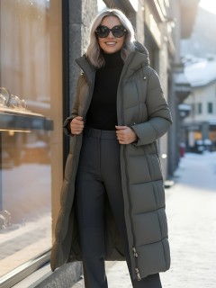 Купить пальто утепленное женское оптом от производителя зимнее недорого в Омске 7729TC