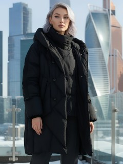 Купить пальто двубортное утепленное женское оптом от производителя зимнее недорого в Омске 7732Ch