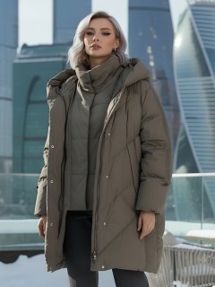 Купить пальто двубортное утепленное женское оптом от производителя зимнее недорого в Екатеринбурге 7732SK