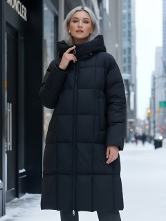 Купить пальто утепленное женское оптом от производителя зимнее недорого в Омске 7741Ch