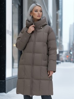 Купить пальто утепленное женское оптом от производителя зимнее недорого в Омске 7741SK