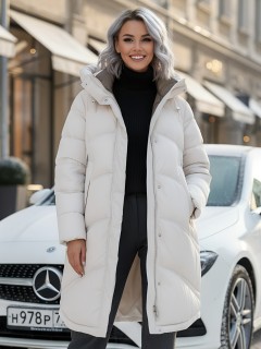 Купить пальто утепленное женское оптом от производителя зимнее недорого в Омске 7747B