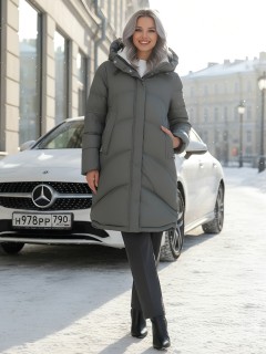 Купить пальто утепленное женское оптом от производителя зимнее недорого в Москве 7747Kh