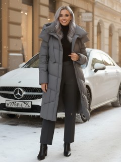 Купить пальто утепленное женское оптом от производителя зимнее недорого в  Красноярске 7748TC