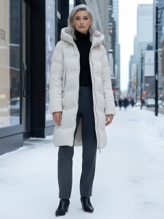 Купить пальто утепленное женское оптом от производителя зимнее недорого в Екатеринбурге 7779Ch