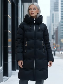 Купить пальто утепленное женское оптом от производителя зимнее недорого в Самаре 7779Ch
