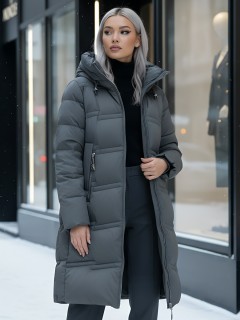Купить пальто утепленное женское оптом от производителя зимнее недорого в Омске 7779TZ