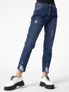 Купит оптом от производителя джинсы прямого кроя женские с высокой талией недорого в Москве 836TS