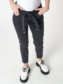 Купить оптом от производителя джинсы зауженные к низу женские недорого в Москве 880TC