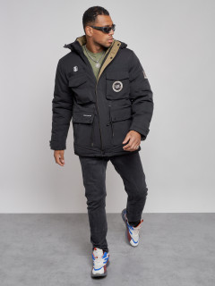 Купить куртку мужскую зимнюю оптом от производителя недорого в Москве 88911Ch