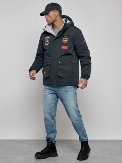 Купить куртку мужскую зимнюю оптом от производителя недорого в Москве 88917TS