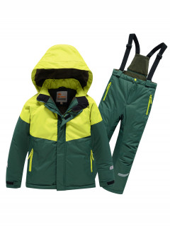 Горнолыжный костюм детский зимний темно-зеленого цвета купить оптом в интернет магазине MTFORCE 90071TZ