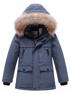 Купить оптом куртку парку подростковую для мальчика зимнюю недорого в Москве 9235Sr