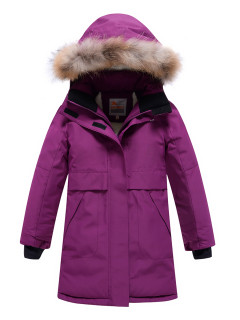 Купить оптом куртку парку подростковую для девочки зимнюю недорого в Москве 9240F