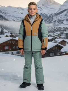Горнолыжный костюм для мальчика коричневого цвета 9315K