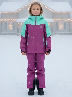 Купить комплект одежды горнолыжный костюм зимний для девочки оптом от производителя недорого в Ростове-на-Дону 9419S