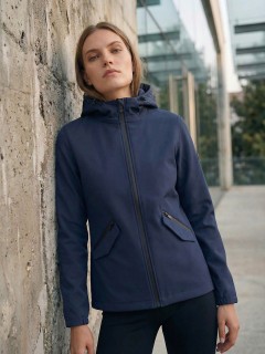 Ветровка женская софтшелл виндстоппер с капюшоном купить оптом от производителя недорого в Самаре 9612_1TS