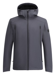 Ветровка мужская софтшелл виндстоппер с капюшоном купить оптом от производителя недорого в Санкт-Петербурге 9613_1TC