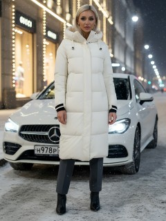 Купить пальто куртку женскую утепленную с капюшоном зимнюю оптом от производителя недорого в Воронеже 9615B