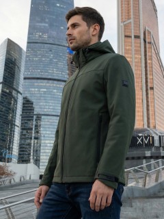 Ветровка мужская софтшелл виндстоппер с капюшоном купить оптом от производителя недорого в Нижнем Новгороде 9615_1Kh