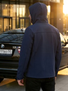 Ветровка мужская софтшелл виндстоппер с капюшоном купить оптом от производителя недорого в Сочи 9615_1TS