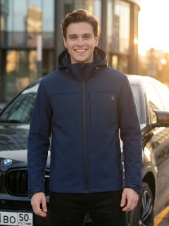 Ветровка мужская софтшелл виндстоппер с капюшоном купить оптом от производителя недорого в Нижнем Новгороде 9615_1TS