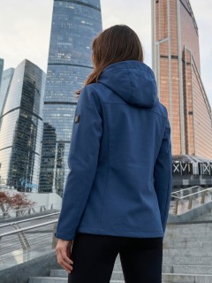 Ветровка женская софтшелл виндстоппер с капюшоном купить оптом от производителя недорого в Самаре 9616_1S