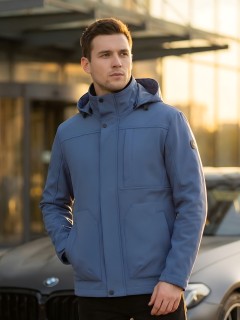 Ветровка мужская софтшелл виндстоппер с капюшоном купить оптом от производителя недорого в Нижнем Новгороде 9617_1S