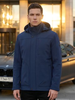 Ветровка мужская софтшелл виндстоппер с капюшоном купить оптом от производителя недорого в Нижнем Новгороде 9617_1TS
