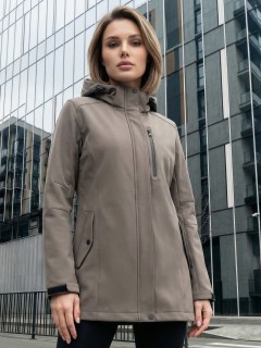 Парка женская софтшелл виндстоппер с капюшоном купить оптом от производителя недорого в Новосибирске МТФОРС 9618_1TC