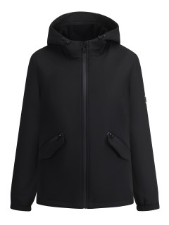 Женская ветровка софтшелл большого размера с капюшоном оптом от производителя Москва недорого 9620_1Ch