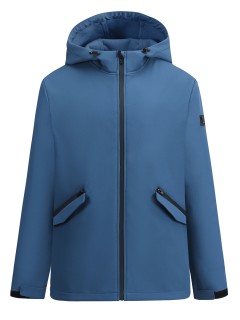 Женская ветровка софтшелл большого размера с капюшоном оптом от производителя Москва недорого 9620_1S