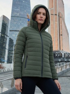 Куртка женская гибридная стёганая с графеновой подкладкой купить оптом от производителя в Перми 9622_1Kh