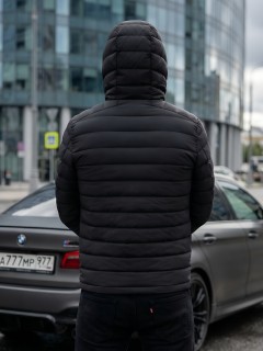 Куртка мужская стёганая с капюшоном с графеновой подкладкой купить оптом от производителя в Самаре 9623_1Ch
