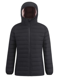 Куртка женская стёганая с капюшоном с графеновой подкладкой купить оптом от производителя в  Красноярске 9624_1Ch