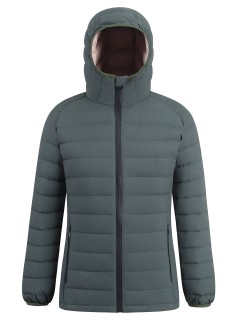 Куртка женская стёганая с капюшоном с графеновой подкладкой купить оптом от производителя в  Красноярске 9624_1Kh