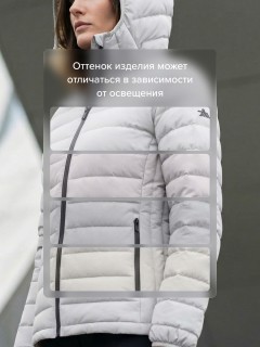 Куртка женская стёганая с капюшоном с графеновой подкладкой купить оптом от производителя в Самаре 9624_1SB