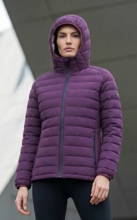 Куртка женская стёганая с капюшоном с графеновой подкладкой купить оптом от производителя в Перми 9624_1TF