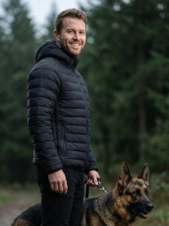 Куртка мужская стёганая с капюшоном с графеновой подкладкой купить оптом от производителя в Новосибирске 9625_1Ch