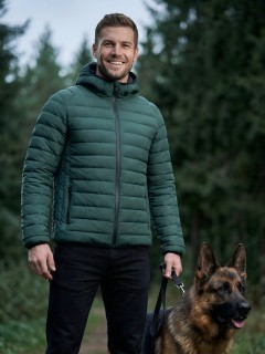 Куртка мужская стёганая с капюшоном с графеновой подкладкой купить оптом от производителя в Новосибирске 9625_1Z