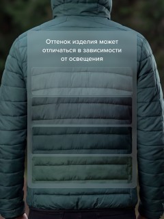 Куртка мужская стёганая с капюшоном с графеновой подкладкой купить оптом от производителя в Казани 9625_1Z