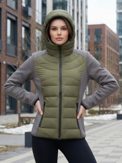 Куртка женская гибридная стёганая с графеновой подкладкой купить оптом от производителя в Перми 9626_1Kh