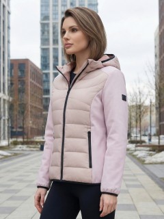 Куртка женская гибридная стёганая с графеновой подкладкой купить оптом от производителя в Перми 9626_1R