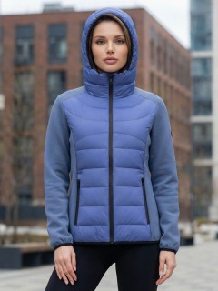 Куртка женская гибридная стёганая с графеновой подкладкой купить оптом от производителя в Перми 9626_1S
