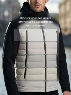 Куртка мужская гибридная стёганая с графеновой подкладкой купить оптом от производителя в Самаре 9627_1B