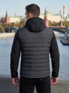 Куртка мужская гибридная стёганая с графеновой подкладкой купить оптом от производителя в Омске 9627_1Ch