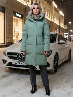 Купить куртку женскую с капюшоном зимнюю  стеганную оптом от производителя недорого в Самаре 9629Z